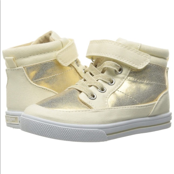 oshkosh gold high top sneakers